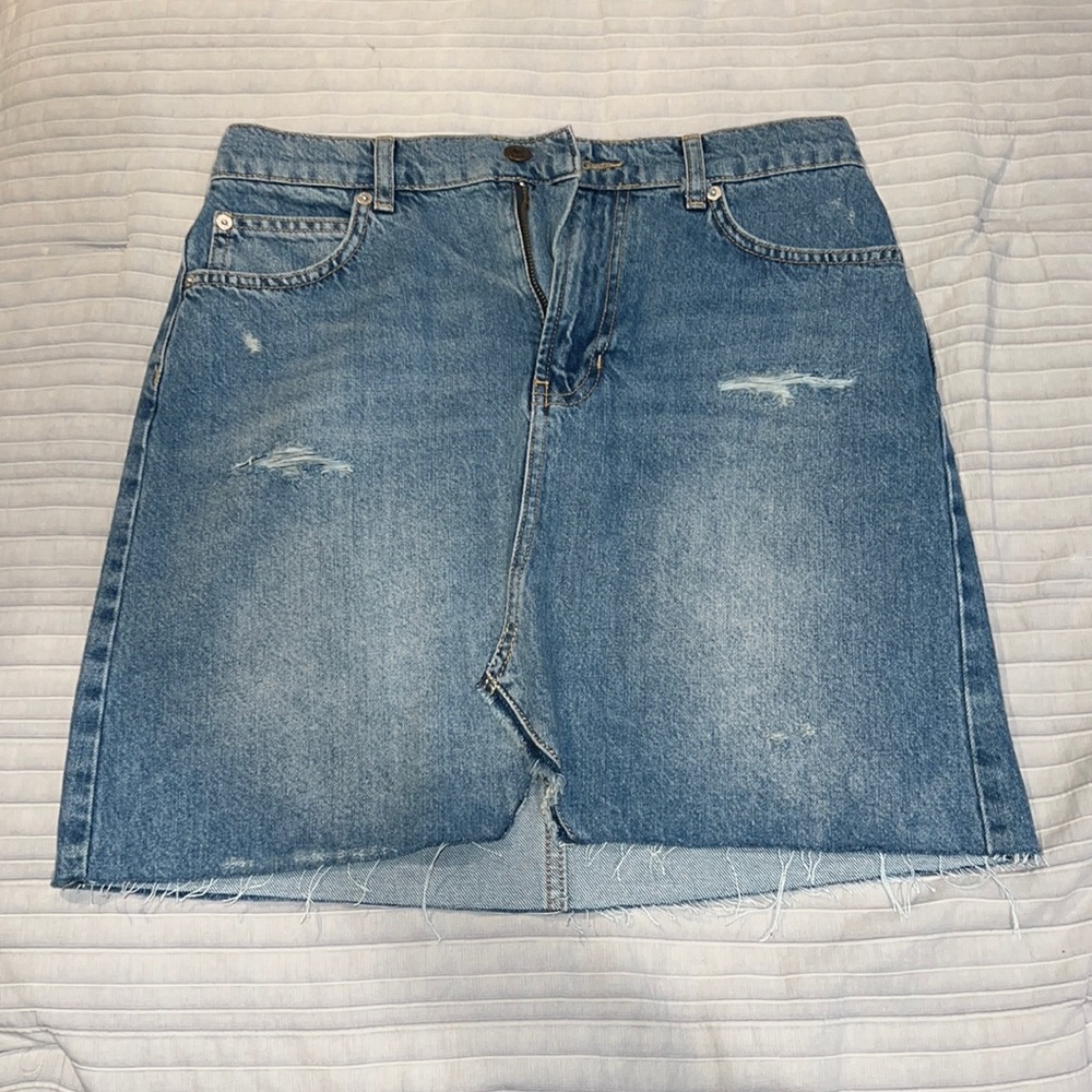 Free people denim skirt